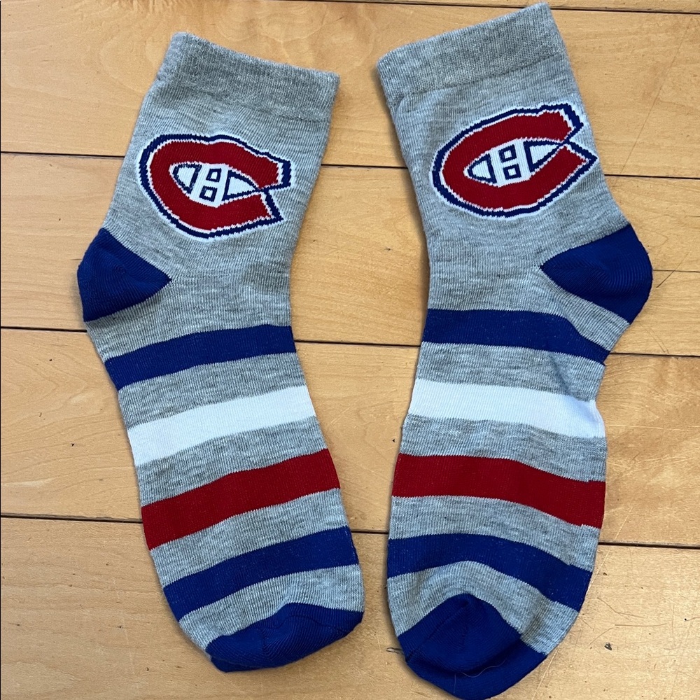 Montreal Canadiens Striped Socks